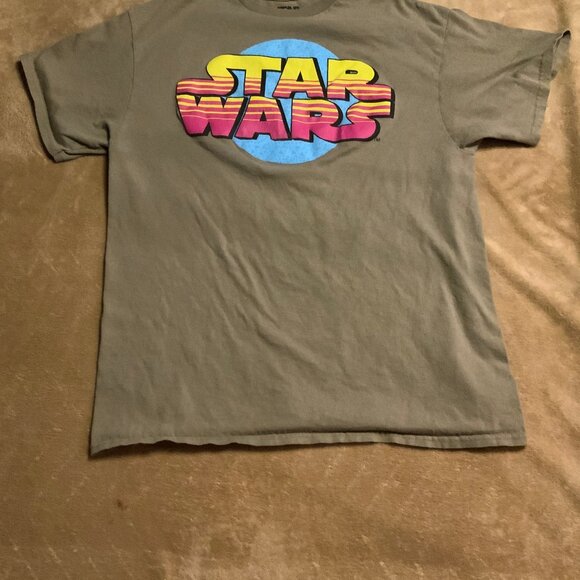 Star Wars Mad Engine Retro Summer Fade Graphic‎ Tee T-Shirt Top Size Large C03 - Picture 1 of 5